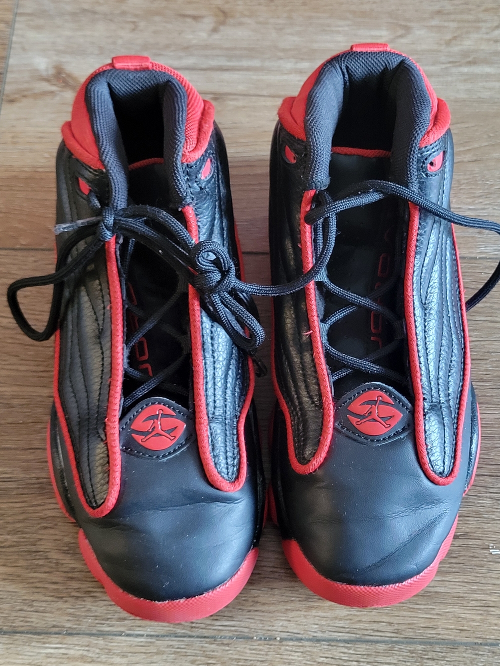Nike Kids Black and Red High-Top Sneakers